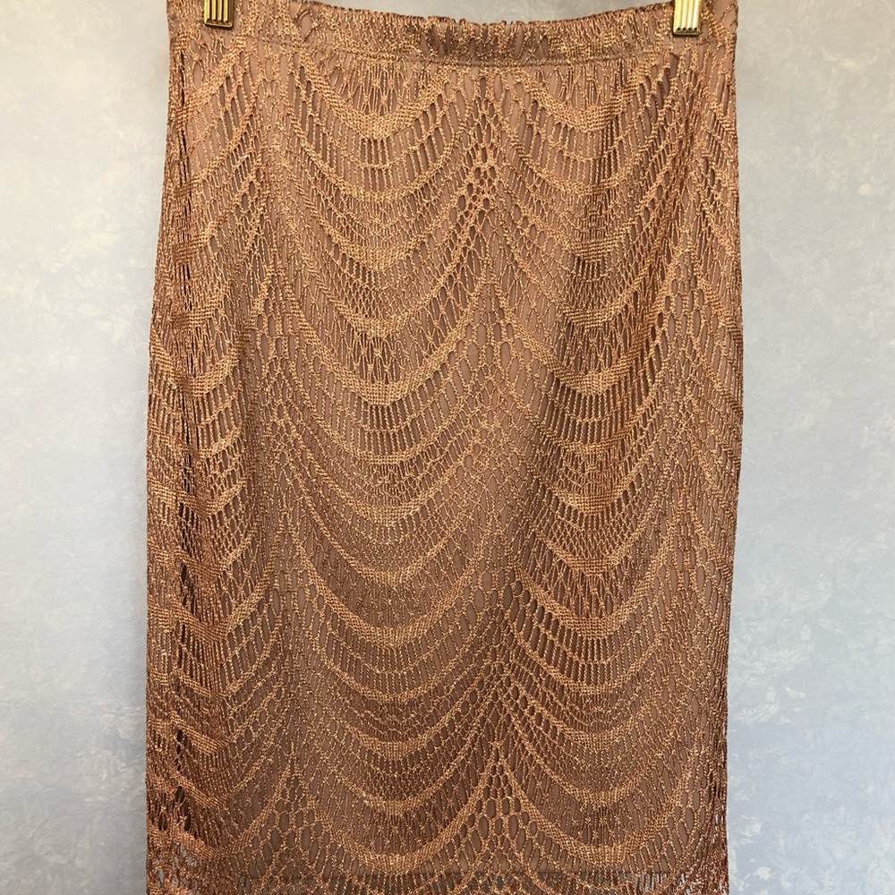 Venus midi skirt, gold/beige color
